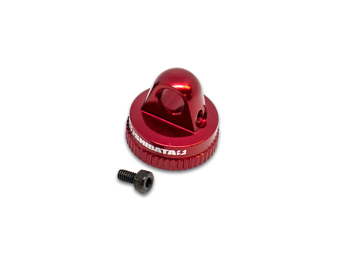 Pressure adjust aluminum damper cap / Red (4)