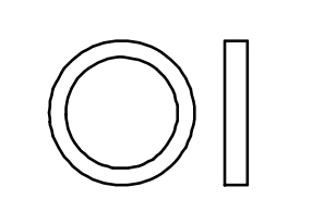 GRK-R Idler Spacer for repair 1mm (2 Pieces)