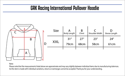 GRK Racing International Pullover Hoodie 3L
