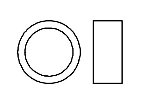 GRK-R Idler Spacer for repair 3mm (2 Pieces)